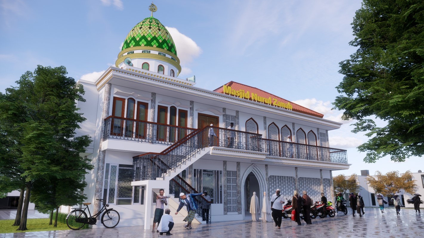 desain masjid nurul zanah