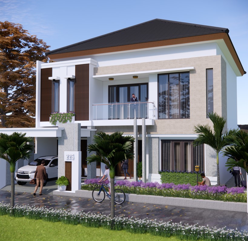 desain rumah 2 lantai