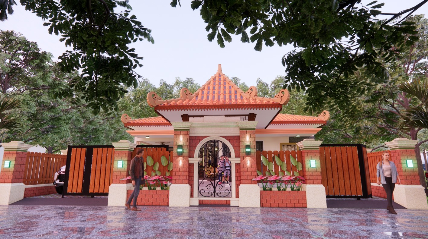 desain rumah bata merah