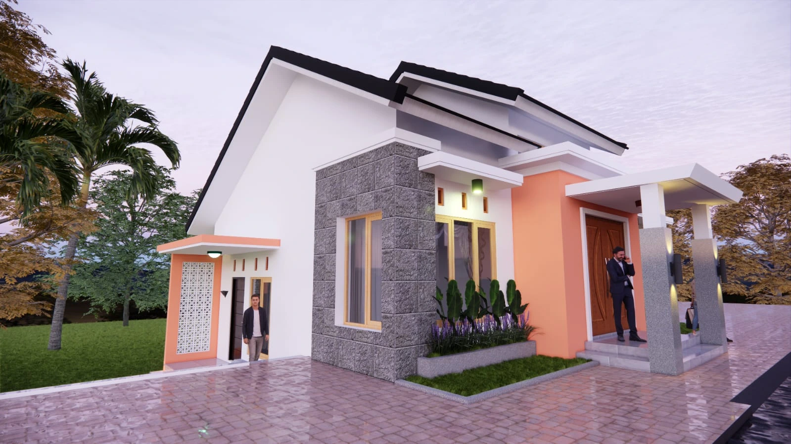 jasa arsitek gorontalo rumah 1 lantai