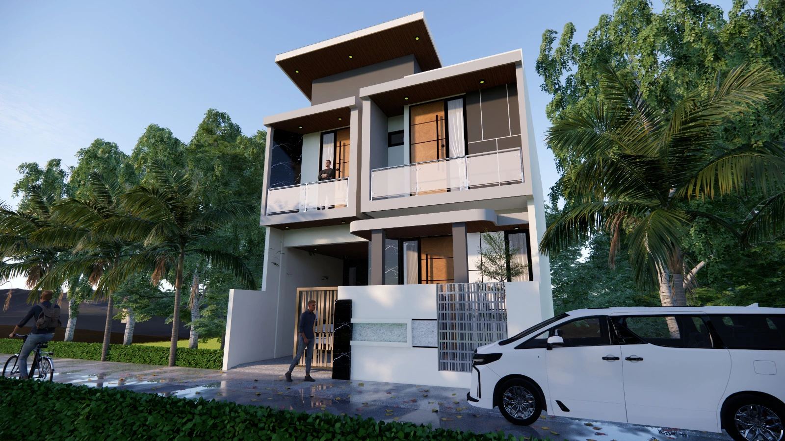 jasa arsitek gorontalo rumah 2 lantai