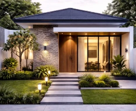 proyek arsitek rumah 1 lantai makasar